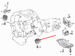 Front Engine Mount 2202403317 Compatible With MERCEDES-BENZ CLS C219 & E-CLASS W211 & S-CLASS W220 W221