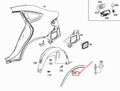 Rear Right Wheel Arch (EYEBROW) A2928851422 2928851422 Compatible With MERCEDES BENZ GLE W292 2015-2018 Tag No.64