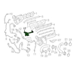 Radiator Hose Pipe 2782000100 2782001351 2782001400 CHT0769 Compatible With MERCEDES-BENZ CLS (C218) S-CLASS (W222, V222, X222) Tag No.558