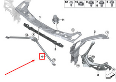 Bumper Supporter V Strut 51647301593 Compatible With Mini Cooper F55