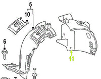 Front Left Fender Liner 1668847622 Compatible With Mercedes Benz GLS W166