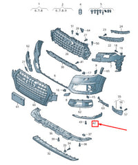 Front Bumper Spoiler Left 4M0807061 & Right 4M0807062 Compatible With AUDI Q7 2015-2020 Tag-BG-152