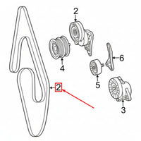 Multi Rib Belt 6PK2445 A0099971892 Compatible With MERCEDES-BENZ G-CLASS (W463) (CONTINENTAL)