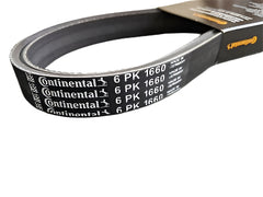 Multi Rib Belt 6PK1660 11281247284 Compatible With BMW 1 (F21), 3(F30, F80), 3 Gran Turismo, 5 (F10), 5 (G30, F90), X3 (F25), X3 (G01, F97, G08), X4 (G02, F98) (CONTINENTAL)