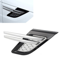 Front Fender Grille Silver Right LR053796 & Left LR053800 Compatible With RANGE ROVER SPORT I (L320) Tag No.04