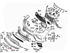 Front Bumper License Number Holder 1668850681 A1668850681 Compatible With MERCEDES-BENZ M-CLASS (W166) & GLE W166 2012-2019 Tag-BG-106