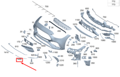 Front Bumper Chrome Left 2068854102 & Right 2068854202 Compatible With Mercedes-Benz C-CLASS W206 (2022-2025) Tag No.269