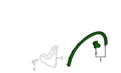 Rear Left Wheel Arch (EYEBROW) 39797287A Compatible With VOLVO XC90 N.M (Small) (T-2) Tag-EY-39 (2016-2024)