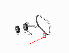 Multi Rib Belt 6PK1642 A0039932196 Compatible With MERCEDES-BENZ C-CLASS (W205) (CONTINENTAL)