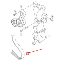 Belt 6PK1120 Compatible With AUDI TT (8J3) & SKODA OCTAVIA I (1U2) Tag-BEL-45