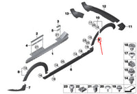 Wheel Eyebrow On The Door Left 51777329031 Compatible With MINI (F55) | MINI / COOPER Tag No.129