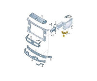 Front Bumper Bracket Left 8WD807283 & Right 8WD807284 Compatible With AUDI A4 8W (2016-2019) Tag No.26