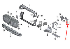 Fender Chrome Left 51137349593 & Right 51137349594 Compatible With BMW 5 Series (G30, F90) (2017-2023) Tag No.70