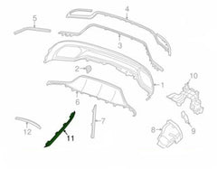 Rear Bumper Chrome Left 2058850521 & Right 2058850621 Compatible With MERCEDES BENZ C-CLASS W205 Tag No.108