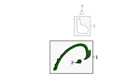 Front Right Eyebrow 31448325 Compatible With VOLVO XC40 (536) TagNo.104