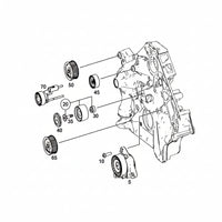 Belt Idler Pulley 1372020119 6422002070 6422000970 Compatible with MERCEDES-BENZ CLS (C218) & GL-CLASS (X166) & GLC (X253) & E-CLASS (W212) & E-CLASS (W213) & S-CLASS (W221, V221) & S-CLASS (W222, V222, X222) Tag no : 2
