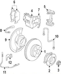 Front Brake Pad Wear Sensor 34356789501 Compatible With BMW X5 E70 & X6 E71 E72