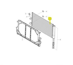 AC Condenser 32252574 Compatible with VOLVO S90 II (234) & V90 II Estate (235) & XC60 II (246)