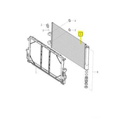 AC Condenser 32252574 31657301 32138990 32339858 31686539 Compatible With VOLVO S90 II (234) & V90 II Estate (235) & XC60 II (246) Tag No.303