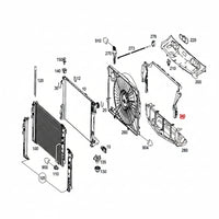 Radiator Fan Assy Bracket 2045050530 Compatible With Mercedes Benz (W204) C-Class (2007-2014) Tag No.763