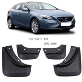 Front & Rear Mud Guard Flap (Set Of 4) 31269668 31269669 Compatible With Volvo V40 (2013-19)