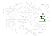 Rear Bumper Bracket LR105091 Compatible With Land Rover Range Rover Vogue - L405 (2013-2017) Tag No.3260