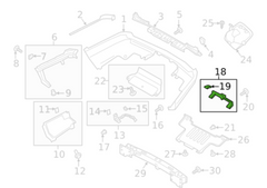 Rear Bumper Bracket LR105091 Compatible With Land Rover Range Rover Vogue - L405 (2013-2017) Tag No.3260