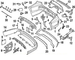 Rear Trunk Chrome 1668840190 Compatible With MERCEDES-BENZ GL-CLASS (X166) (2012-2019) Tag No.241