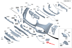 Front Radiator Support Brackets Left 1678859910 & Right 1678859810 Compatible With Mercedes-Benz GLE Class W167 (2020-2025) Tag No.705