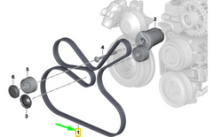 Multi Rib Belt 7DPK1884 11287808106 Compatible With BMW 5 (F10), 5 Gran Turismo (F07), 7 (F01, F02, F03, F04), X5 (E70), X6 (E71, E72) (CONTINENTAL)