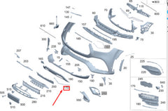 Front Bumper Chrome Left 1678851710 Right 1678851810 Compatible With Mercedes Benz GLE W167 Tag No.254