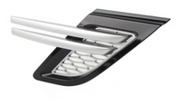 Front Fender Grille Silver Right LR053796 & Left LR053800 Compatible With RANGE ROVER SPORT I (L320) Tag No.04