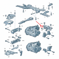 Engine Mounting Gare Box MTG 6RF199555J SKODA FABIA II (542) RAPID (NA2)