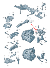 Engine Mounting Gare Box MTG 6RF199555J SKODA FABIA II (542) RAPID (NA2)