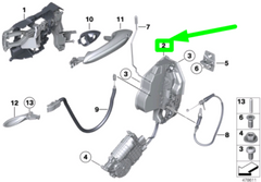 Front Door Latch Right (With Motor) 51215A36E18 & 51217185690 Compatible With BMW & 5 (F10) 7 (F01, F02, F03, F04)