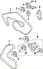 Belt Tensioner With Pulley C2D21150 Compatible With Jaguar XE & XF