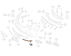 Front Bumper Chrome Right 2078852021 & Left 2078851921 Compatible With Mercedes-Benz E-Class W207 (2010-2013) Tag No.140