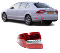 Tail Light Assy Set Left 3T5945095A & Right 3T5945096A Compatible With Skoda Superb (2013-2015) Tag No.178