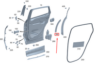 Rear Left Wheel Arch (EYEBROW ) 2477300002 A2477300002 Compatible With Mercedes-Benz & B-Class W247 (2021-2024) No.76