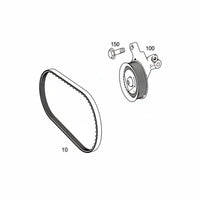 Multi Rib Belt 6PK2380 A0009931396 Compatible With MERCEDES-BENZ E-CLASS (W211) (CONTINENTAL)