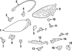Headlight Bracket Left 9Y0807571B & Right 9Y0807572B Compatible With PORSCHE CAYENNE 92A 2020