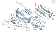 Front Bumper Grill 2068850602 Compatible With Mercedes-Benz C-CLASS W206 (2022-2025) Tag No.138