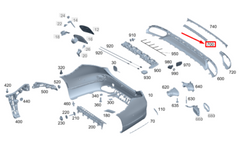 Rear Bumper Chrome A2238855800 Compatible With MERCEDES-BENZ GLC (X253) Tag No.243