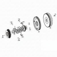 Belt Pulley VD1221 6540300003 Compatible with MERCEDES-BENZ A-CLASS Saloon (V177), C-CLASS (W205), CLS (C257) (CONTINENTAL)
