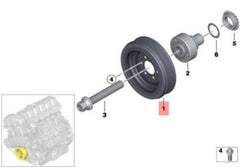 Crankshaft Pulley 11237580391 Compatible With BMW 5 Series F10 Tag-CP-07