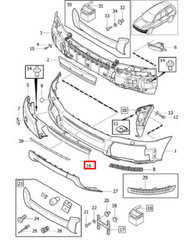 Front Bumper Chrome 30698143 Compatible With VOLVO Volvo XC90 & VOLVO XC90 I (275) Tag No.03