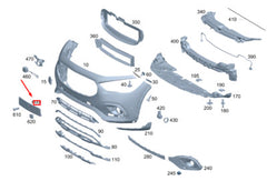 Front Licence Plate Grill 2478804901 Compatible With Mercedes-Benz GLA Class W247 (2020-2024) Tag No.126
