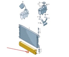 Engine Cooling Radiator 8W0145804A Compatible with AUDI A4 B9 (8W2, 8WC) | A4 / S4 & A5 Sportback (F5A, F5F) | A5 / S5