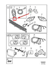 Front Bumper Lower Grill 31294054 Compatible With VOLVO XC60 (2009-2013) Tag No.222