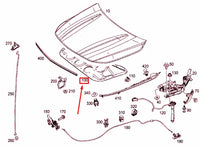 Engine Hood Insulation Pad 1176820026 A1176820026 Compatible With MERCEDES-BENZ CLA Coupe C117 Tag No.2